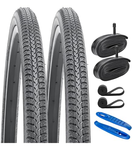 【HAMI】RKS20/26/32C】各2　50Cｘ1 NK50C10】4 SIMEIQI 2 Pack 26X1 3/8 Road Bike Tires with Bike Tubes 26x1